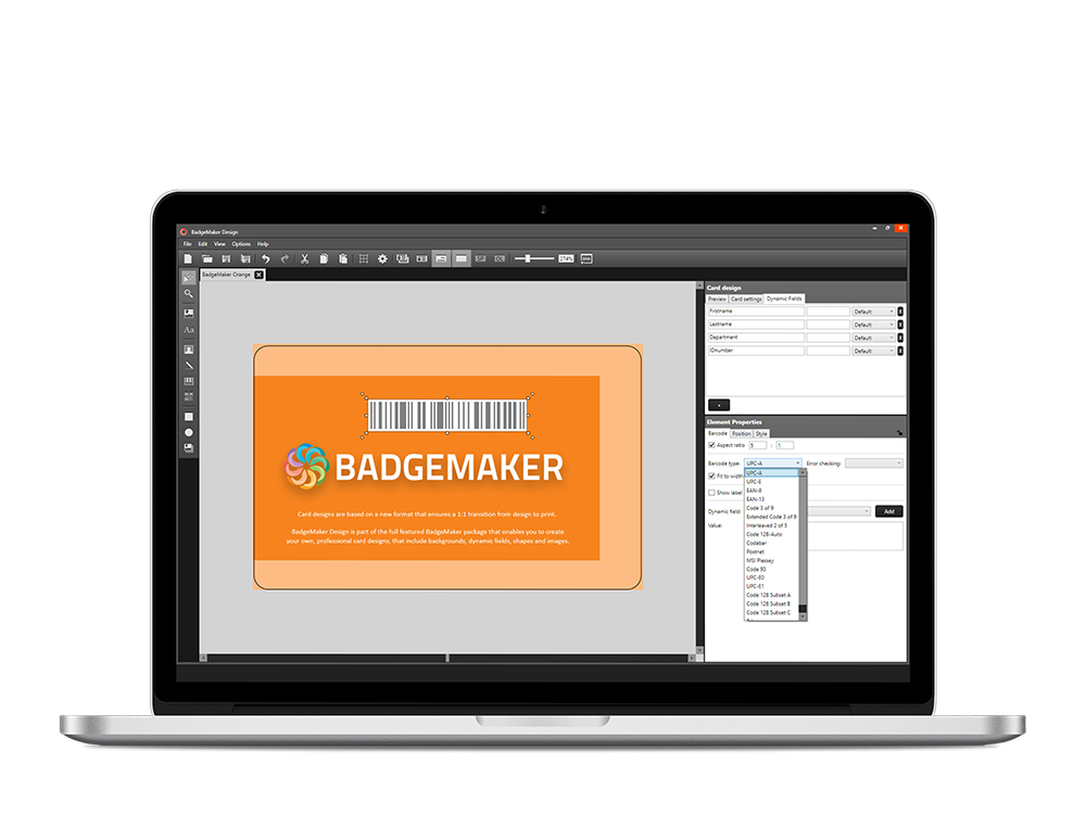 BadgeMaker - Barcode