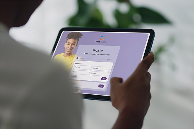Register with CardsOnline Service Portal